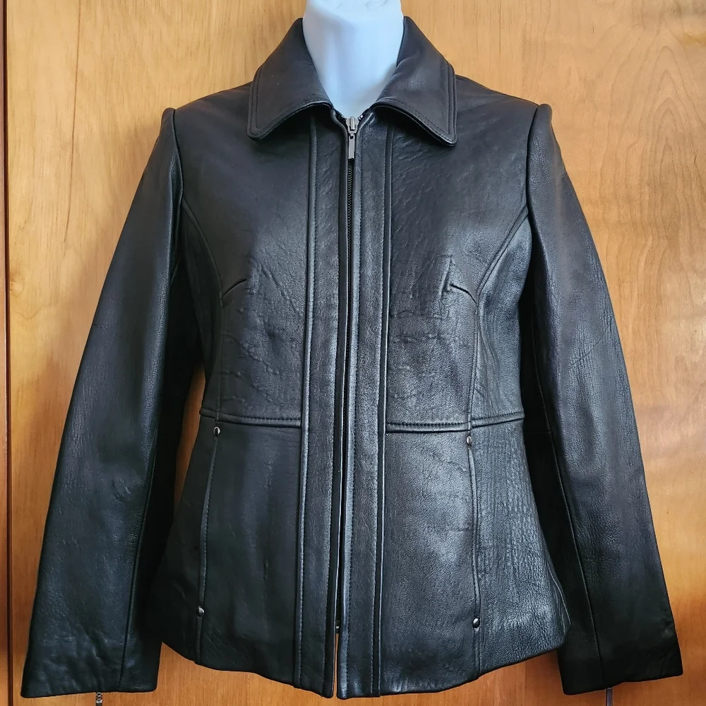 Style & Co Leather Jacket